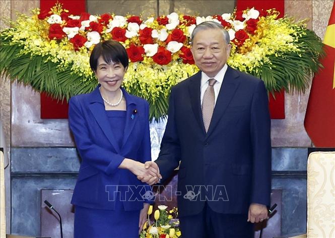 Tổng Bí thư, Chủ tịch nước Tô Lâm tiếp Thủ tướng Nhật Bản Takaichi Sanae. Ảnh: Thống Nhất – TTXVN