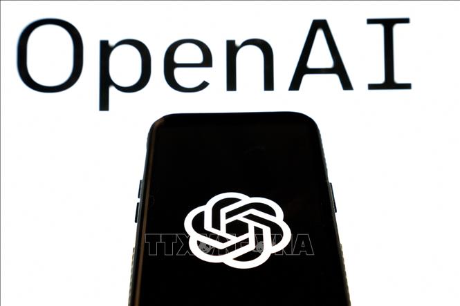 Biểu tượng ChatGPT của Công ty OpenAI tại một văn phòng ở Washington DC. Ảnh: philstar.com/TTXVN