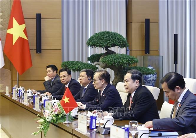 Chủ tịch Quốc hội Trần Thanh Mẫn phát biểu. Ảnh: Doãn Tấn – TTXVN