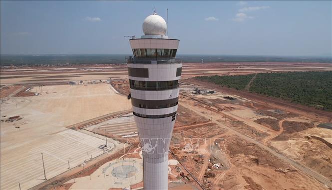 Đài kiểm soát không lưu sân bay Long Thành đã hoàn thành. Ảnh: Công Phong - TTXVN