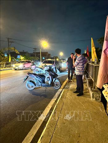 Hiện trường vụ tai nạn. Ảnh: TTXVN phát