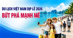 Du lịch Việt Nam dịp lễ 2026 bứt phá mạnh mẽ