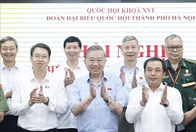 Tổng Bí thư, Chủ tịch nước Tô Lâm và các đại biểu. Ảnh: Thống Nhất – TTXVN
