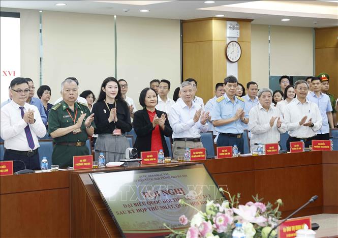 Các đại biểu dự buổi tiếp xúc. Ảnh: Thống Nhất – TTXVN