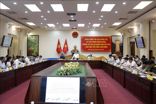 Quang cảnh buổi làm việc. Ảnh: Nguyễn Thanh - TTXVN
