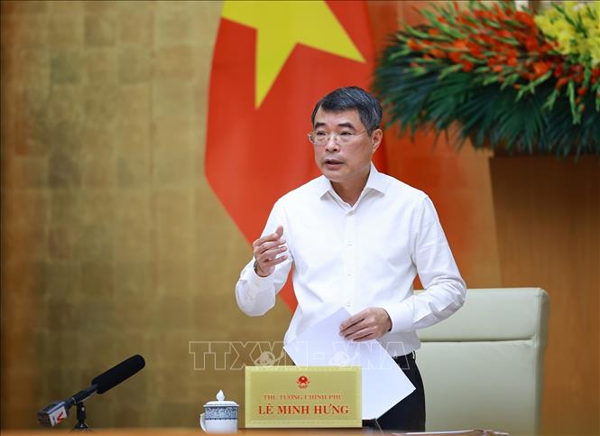 Thủ tướng Lê Minh Hưng chủ trì phiên họp. Ảnh: Dương Giang – TTXVN 
