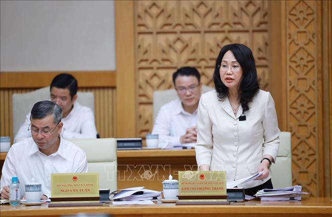 Bộ trưởng Bộ Văn hoá, Thể thao và Du lịch Lâm Thị Phương Thanh phát biểu. Ảnh: Dương Giang – TTXVN