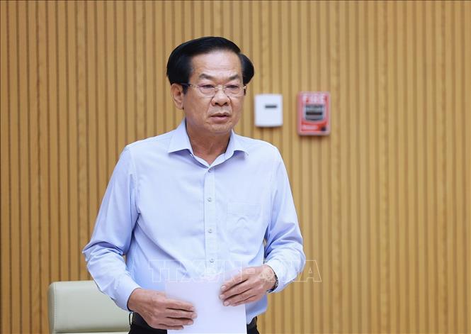 Bộ trưởng Bộ Nội vụ Đỗ Thanh Bình phát biểu. Ảnh: Dương Giang – TTXVN