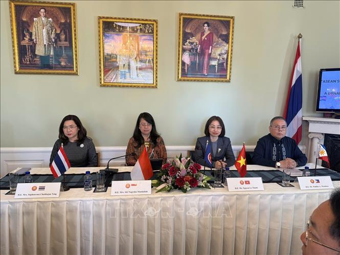Hội thảo “ASEAN - Đan Mạch: Hợp tác vì tương lai”. Ảnh: TTXVN phát