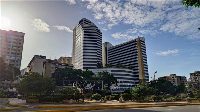Trung tâm tài chính tại thủ đô Caracas, Venezuela. Ảnh: Phi Hùng - PV TTXVN tại Mỹ Latinh