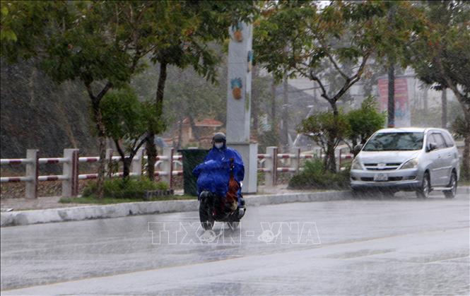 Mưa lớn đầu mua tại phường Vị Thanh, thành phố Cần Thơ chiều 6/5/2026. Ảnh: Duy Khương – TTXVN