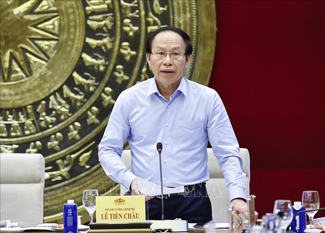 Phó Thủ tướng Lê Tiến Châu phát biểu. Ảnh: Doãn Tấn - TTXVN