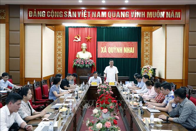 Quang cảnh buổi làm việc. Ảnh: Quang Quyết - TTXVN