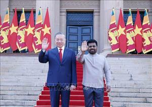 Lễ đón Tổng Bí thư, Chủ tịch nước Tô Lâm thăm cấp Nhà nước Sri Lanka