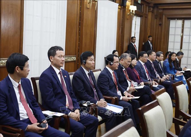 Đại biểu dự hội đàm. Ảnh: Thống Nhất – TTXVN