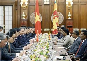 Tổng Bí thư, Chủ tịch nước hội đàm với Tổng thống Sri Lanka