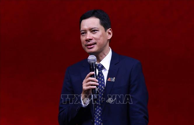 Le Quang Tu Do, Director of the Authority of Broadcasting and Electronic Information under the Ministry of Culture, Sports and Tourism and head of the event's organising board, speaks at the event's opening ceremony. VNA Photo: Hữu Duyên