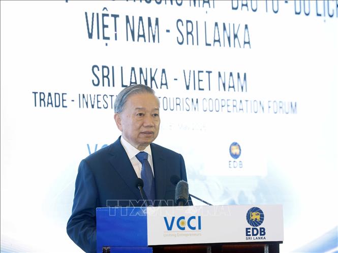 Tổng Bí thư, Chủ tịch nước Tô Lâm phát biểu. Ảnh: Thống Nhất – TTXVN 