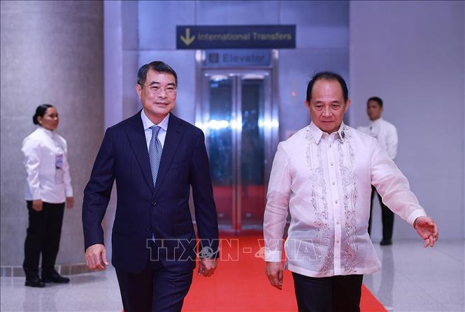 Thủ tướng Lê Minh Hưng kết thúc chuyến tham dự Hội nghị Cấp cao ASEAN lần thứ 48 tại Cebu, Philippines. Ảnh: Dương Giang – TTXVN 
