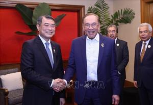 Thủ tướng Lê Minh Hưng tiếp các Thủ tướng Lào, Malaysia