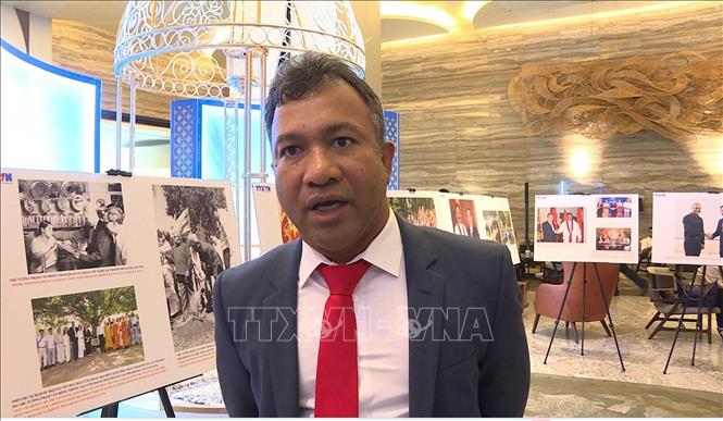 Ông Lasantha Somaratne, Trưởng phòng Kinh doanh chiến lược thuộc Tập đoàn Hayleys PLC của Sri Lanka.Ảnh: Ngọc Thý - PV TTXVN tại New Delhi