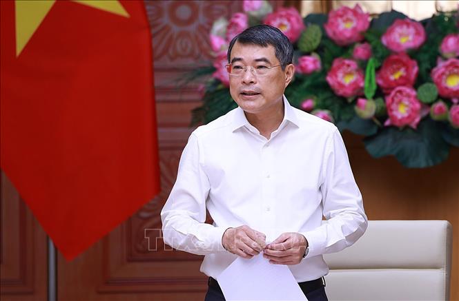Thủ tướng Lê Minh Hưng chủ trì làm việc với lãnh đạo Bộ ngoại giao. Ảnh: Dương Giang – TTXVN
