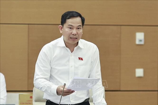 Tổng Thư ký Quốc hội, Chủ nhiệm Văn phòng Quốc hội Lê Quang Mạnh phát biểu. Ảnh: Doãn Tấn - TTXVN