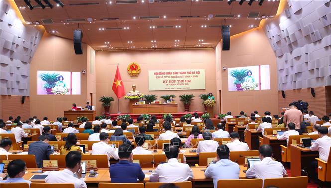 Kỳ họp thứ hai (kỳ họp chuyên đề) Hội đồng nhân dân thành phố Hà Nội khóa XVII, nhiệm kỳ 2026 – 2031. Ảnh: Văn Điệp – TTXVN