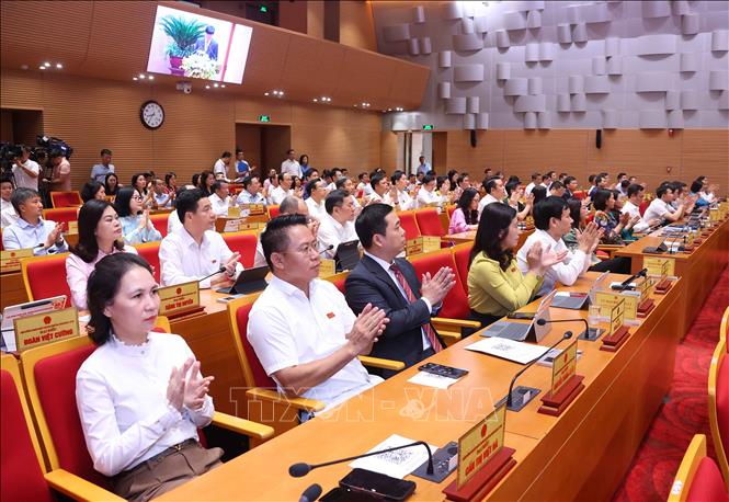 Các đại biểu dự kỳ họp. Ảnh: Văn Điệp – TTXVN