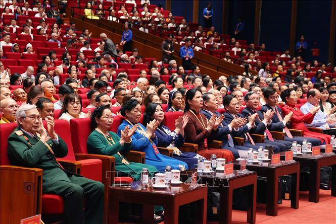 Các đại biểu dự Phiên trù bị Đại hội đại biểu toàn quốc Mặt trận Tổ quốc Việt Nam lần thứ XI, nhiệm kỳ 2026-2031. Ảnh: Văn Điệp - TTXVN