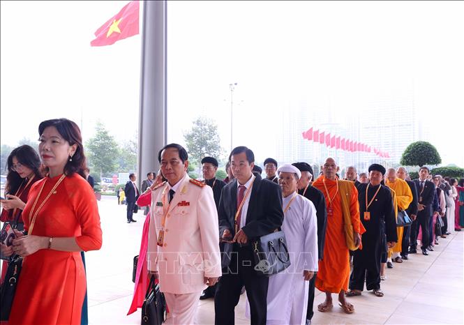 Các đại biểu dự khai mạc Đại hội đại biểu toàn quốc MTTQ Việt Nam lần thứ XI. Ảnh: Văn Điệp - TTXVN