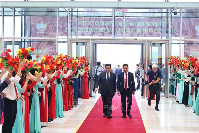 Các đại biểu dự khai mạc Đại hội đại biểu toàn quốc MTTQ Việt Nam lần thứ XI. Ảnh: Minh Đức - TTXVN