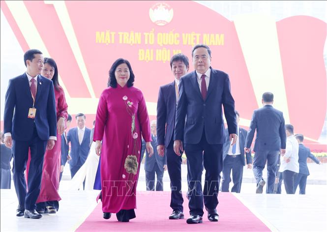 Chủ tịch Quốc hội Trần Thanh Mẫn dự khai mạc Đại hội. Ảnh: Lâm Khánh - TTXVN