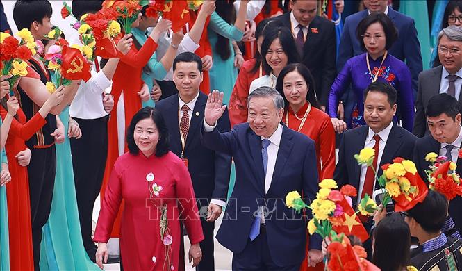 Tổng Bí thư, Chủ tịch nước Tô Lâm dự khai mạc Đại hội. Ảnh: Dương Giang – TTXVN
