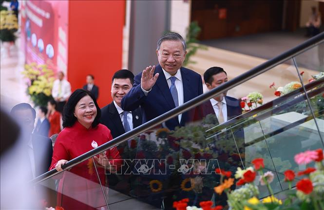Tổng Bí thư, Chủ tịch nước Tô Lâm đến dự khai mạc Đại hội. Ảnh: Dương Giang – TTXVN
