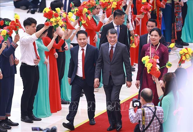 Thủ tướng Lê Minh Hưng dự khai mạc Đại hội. Ảnh: Dương Giang – TTXVN