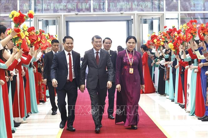 Thủ tướng Lê Minh Hưng tham dự phiên khai mạc trọng thể Đại hội đại biểu Mặt trận Tổ quốc Việt Nam lần thứ XI. Ảnh: Doãn Tấn  – TTXVN