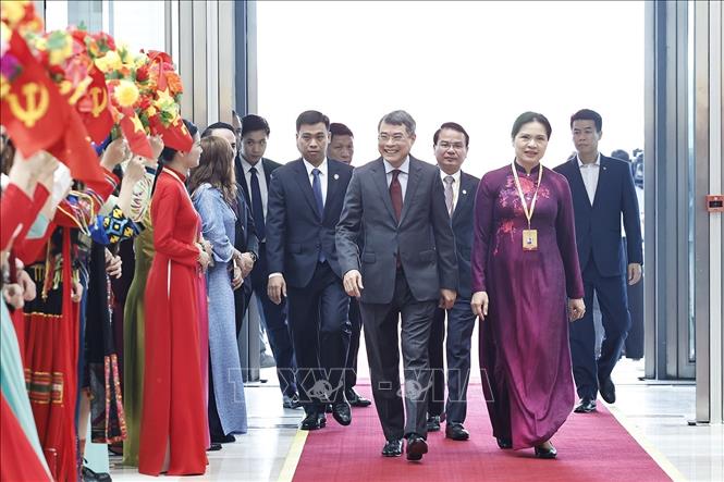 Thủ tướng Lê Minh Hưng tham dự phiên khai mạc trọng thể Đại hội đại biểu Mặt trận Tổ quốc Việt Nam lần thứ XI. Ảnh: Doãn Tấn  – TTXVN
