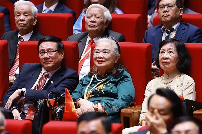 Các đại biểu tham dự phiên khai mạc trọng thể Đại hội đại biểu Mặt trận Tổ quốc Việt Nam lần thứ XI. Ảnh: Dương Giang – TTXVN