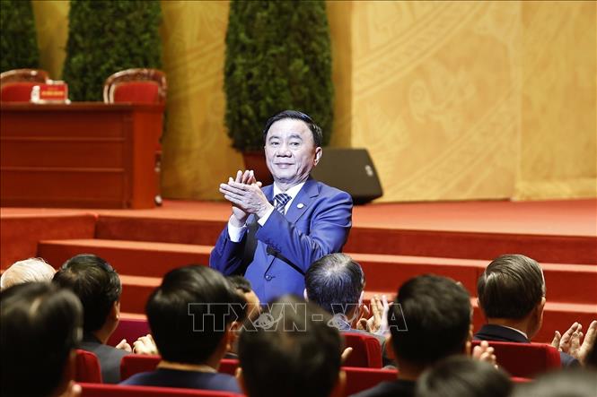 Đồng chí Trần Cẩm Tú, Ủy viên Bộ Chính trị, Thường trực Ban Bí thư, Bí thư Đảng uỷ các cơ quan Đảng Trung ương dự phiên khai mạc trọng thể Đại hội đại biểu Mặt trận Tổ quốc Việt Nam lần thứ XI. Ảnh: Doãn Tấn – TTXVN