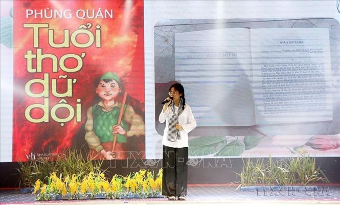 Liên hoan thiếu nhi kể chuyện sách hè chủ đề “Tiếp bước cha anh – Làm nghìn việc tốt” do Sở Văn hóa, Thể thao và Du lịch Hải Dương tổ chức (6/6/2025). Ảnh: Mạnh Tú - TTXVN