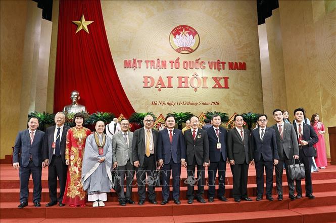 Đại biểu dự Đại hội đại biểu Mặt trận Tổ quốc Việt Nam lần thứ XI, nhiệm kỳ 2026 - 2031. Ảnh: Doãn Tấn - TTXVN