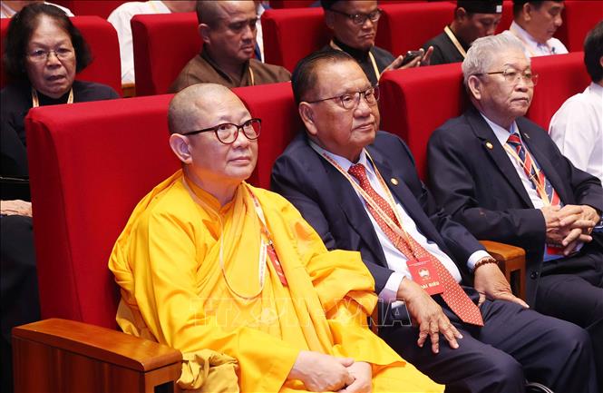 Các đại biểu dự Đại hội đại biểu toàn quốc Mặt trận Tổ quốc Việt Nam lần thứ XI, nhiệm kỳ 2026-2031. Ảnh: Văn Điệp - TTXVN