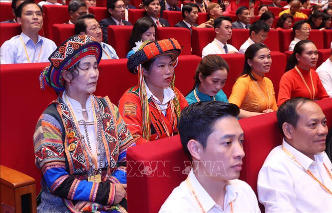 Các đại biểu dự Đại hội đại biểu toàn quốc Mặt trận Tổ quốc Việt Nam lần thứ XI, nhiệm kỳ 2026-2031. Ảnh: Văn Điệp - TTXVN
