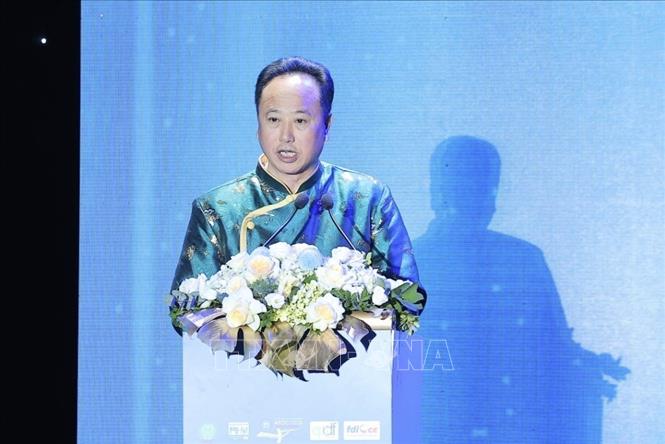 PGS.TS Trần Cao Bính, Giám đốc Bệnh viện Răng Hàm Mặt Trung ương Hà Nội, Chủ tịch Hội Răng Hàm Mặt Việt Nam phát biểu khai mạc. Ảnh: Minh Quyết - TTXVN