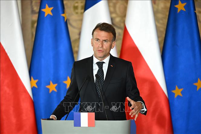 Tổng thống Pháp Emmanuel Macron. Ảnh: PAP/TTXVN