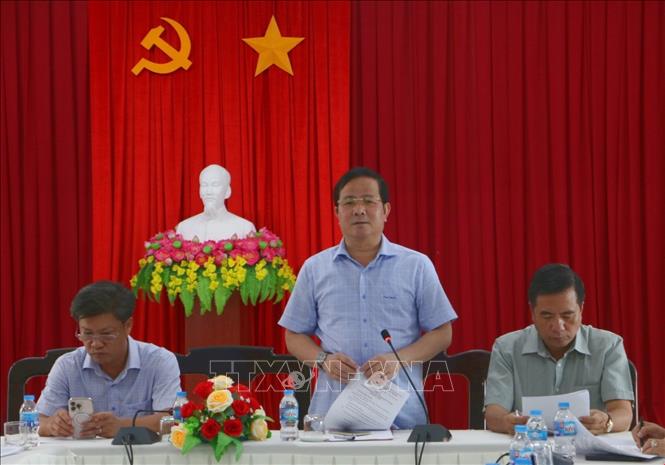 Ông Trần Văn Huyến, Phó Bí thư Thành ủy thành phố Cần Thơ, phát biểu tại buổi làm việc. Ảnh: Duy Khương - TTXVN