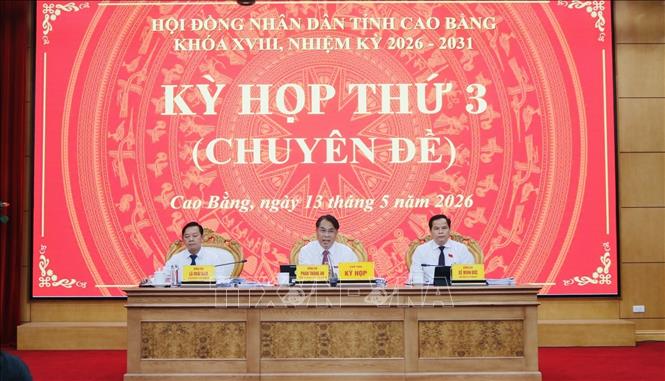 Chủ toạ Kỳ họp thứ 3. Ảnh: Chu Hiệu-TTXVN