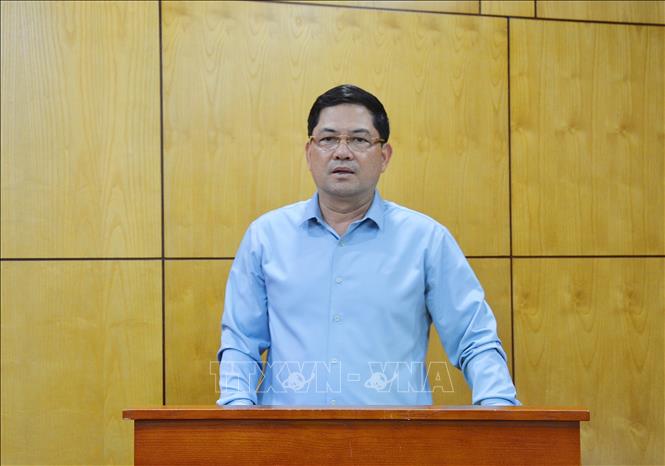 Bí thư Tỉnh ủy Bắc Ninh Nguyễn Hồng Thái phát biểu tại Hội nghị. Ảnh: Thái Hùng- TTXVN