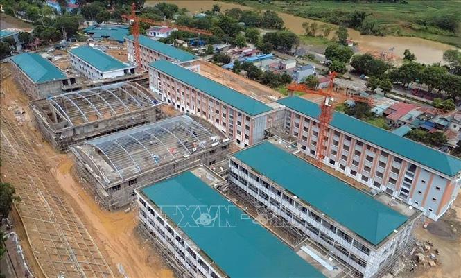 Các hạng mục chính của dự án đã hoàn thành hạng mục thô. Ảnh: Quý Trung – TTXVN